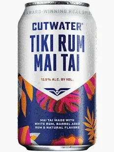 Cutwater Tiki Rum Mai Tai Can 12oz