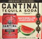 Cantina - Watermelon Margarita Can (4 Pack) (12)