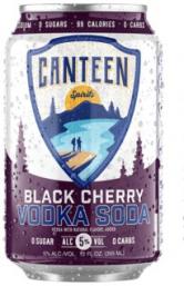 Canteen - Black Cherry Vodka Soda Can 12oz (12oz can) (12oz can)